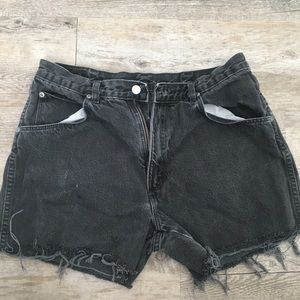 5/$25 Wrangler Distressed High Waist Denim Shorts